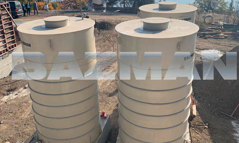 Резервуары питевой воды по 25 м3 Объект г. Алушта. Министерство Обороны РФ