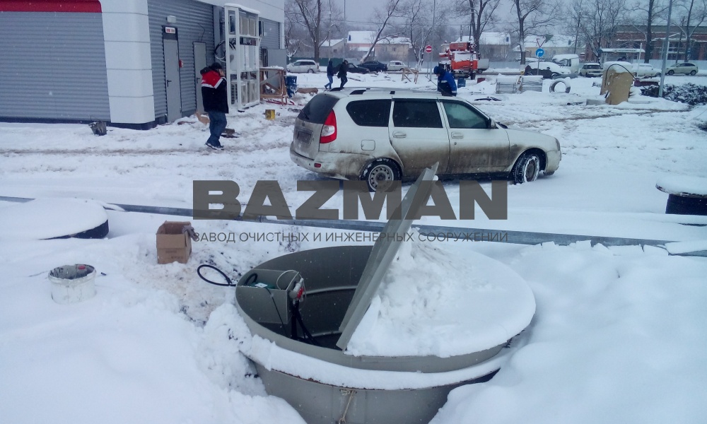 Подземные канализационные очистные сооружения Армавир Лукойл